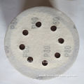 Flexible abrasive velcro backing sanding pad/disc with six holes for paint surface